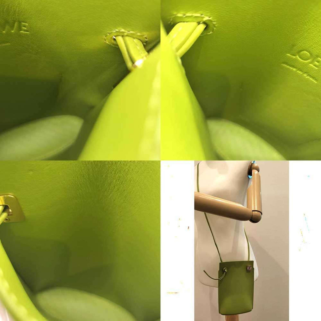 Loewe Green Leather Shoulder Bag (Pre-Owned)
