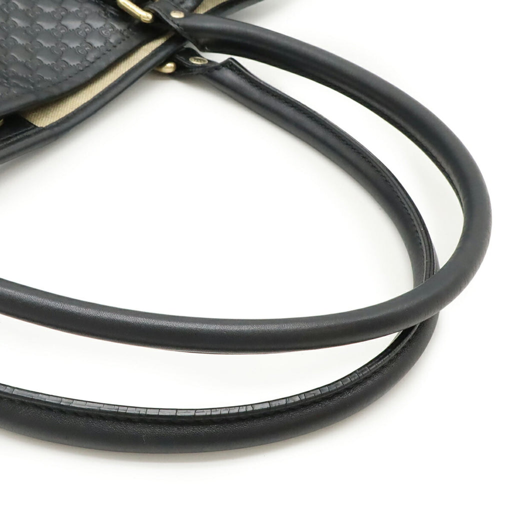 Gucci Microguccissima Black Micro Gg Leather Shoulder Bag Tote Bag (Pre-Owned)