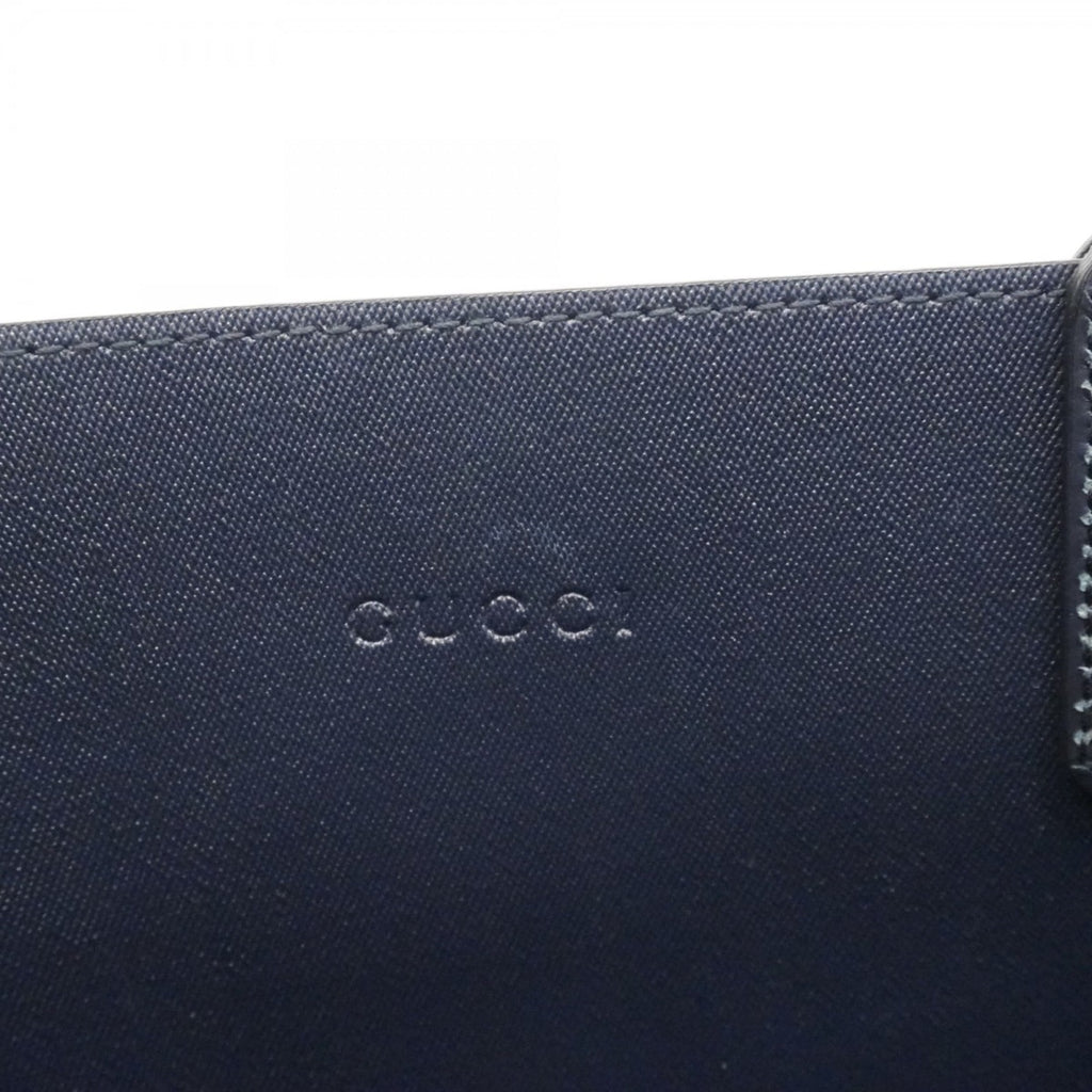 Gucci Blue Navy Pvc Tote Bag (Pre-Owned)