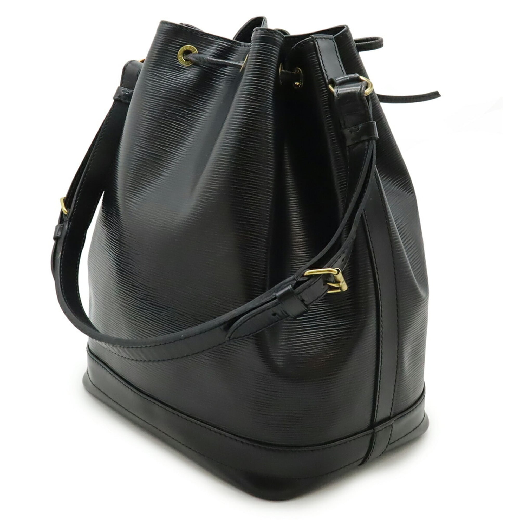 Louis Vuitton Black Noir Epi Leather Shoulder Bag (Pre-Owned)