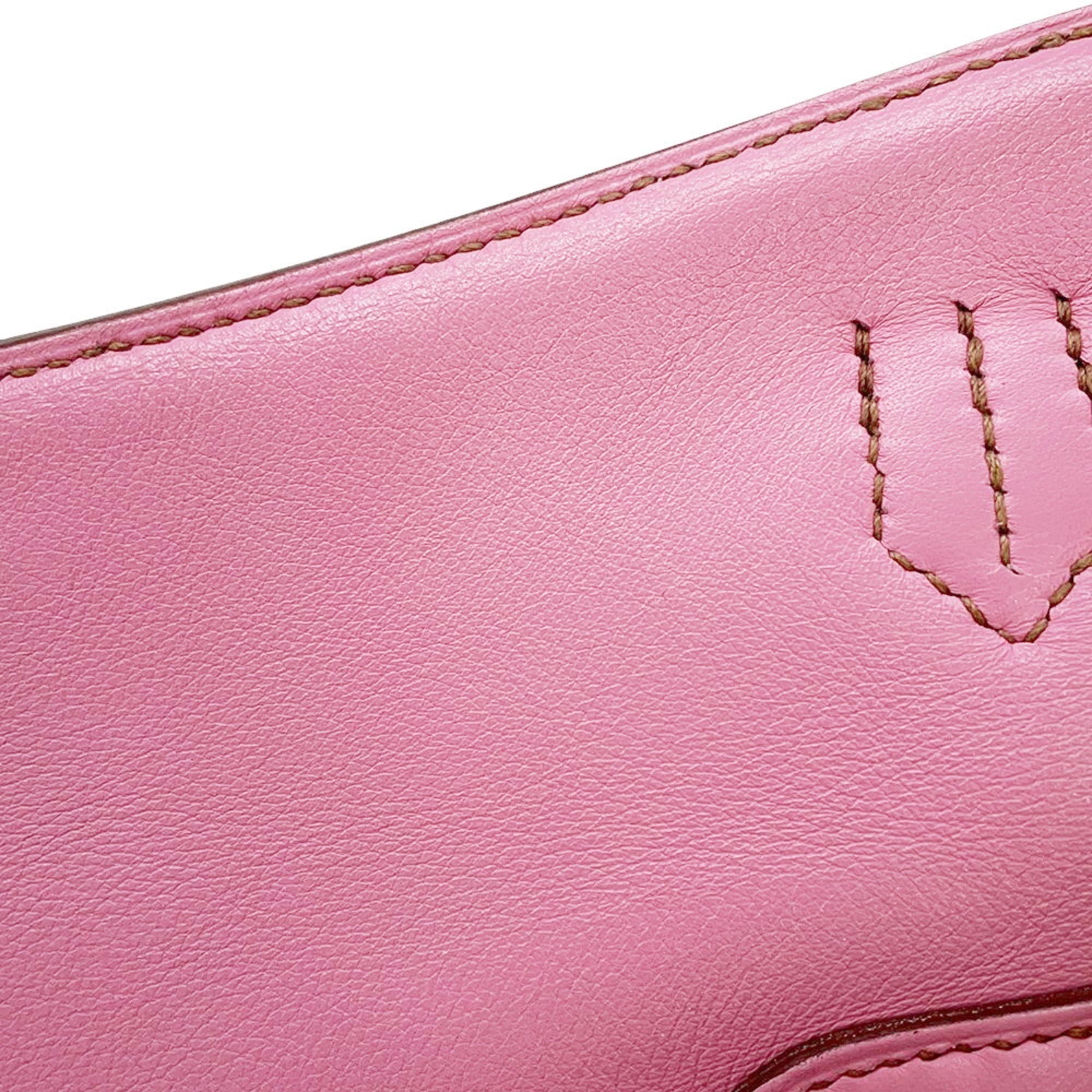 Hermes Jypsiere Pink Swift Leather Shoulder Bag (Pre-Owned)
