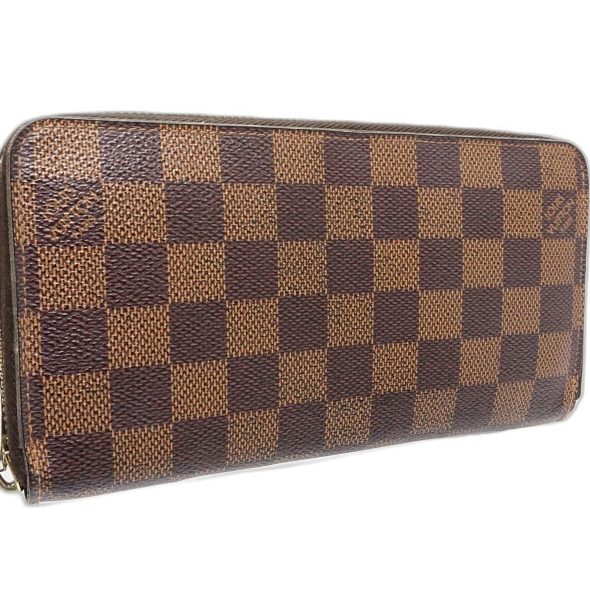 Louis Vuitton Damier Damier Canvas Ebene Damier Canvas Long Wallet (Bi-Fold) (Pre-Owned)