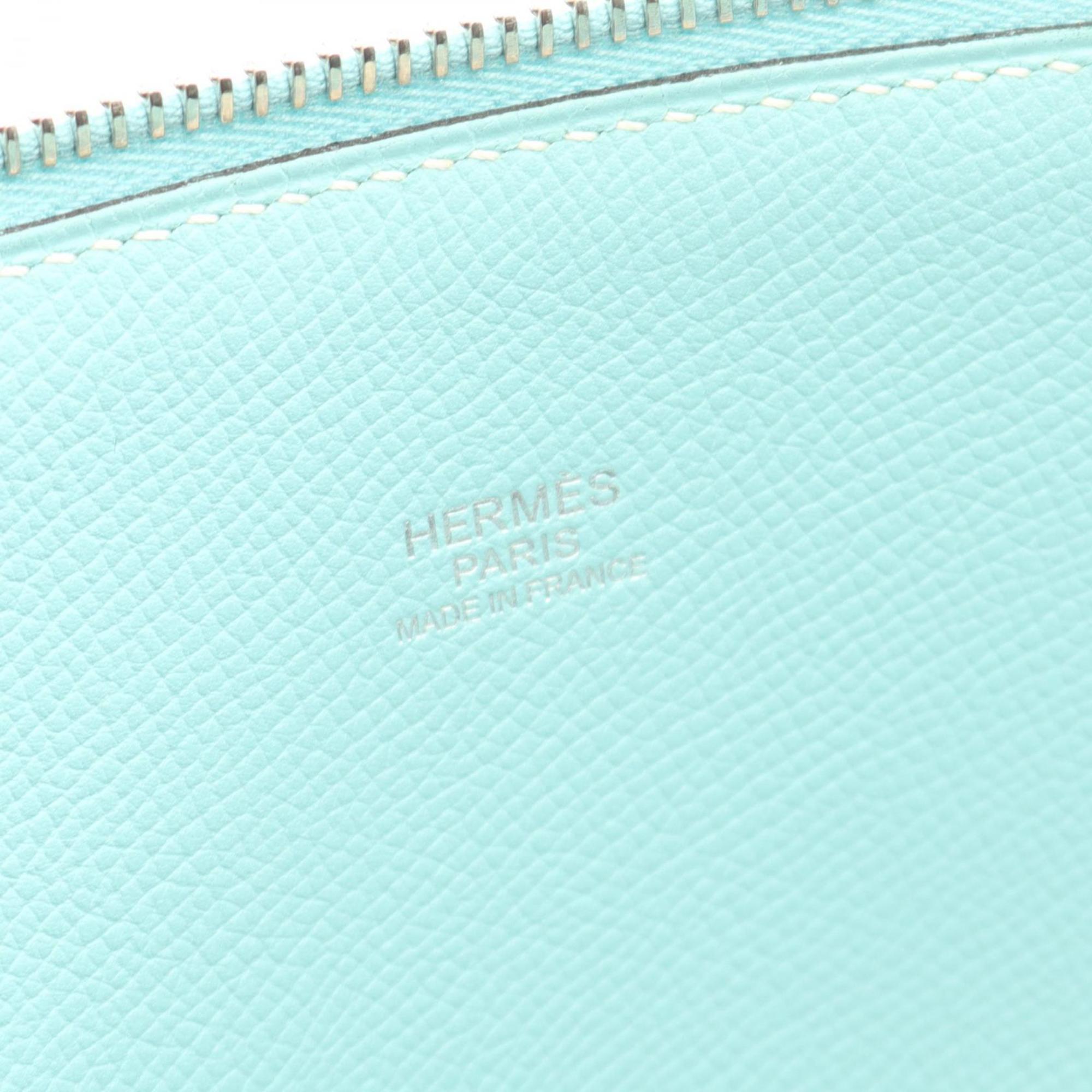 Hermes Blue Epsom Leather Handbag (Pre-Owned)
