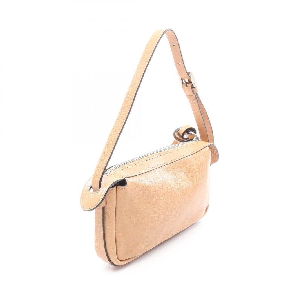Fendi Beige Leather Shoulder Bag (Pre-Owned)