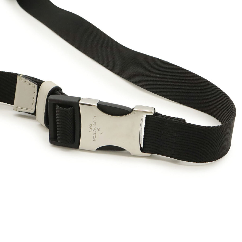 Louis Vuitton Taigarama White Taiga Leather Monogram Sling Bag (Pre-Owned)