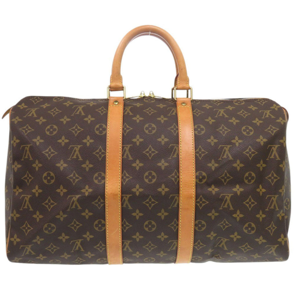 Louis Vuitton Brown Monogram Canvas Boston Bag (Pre-Owned)