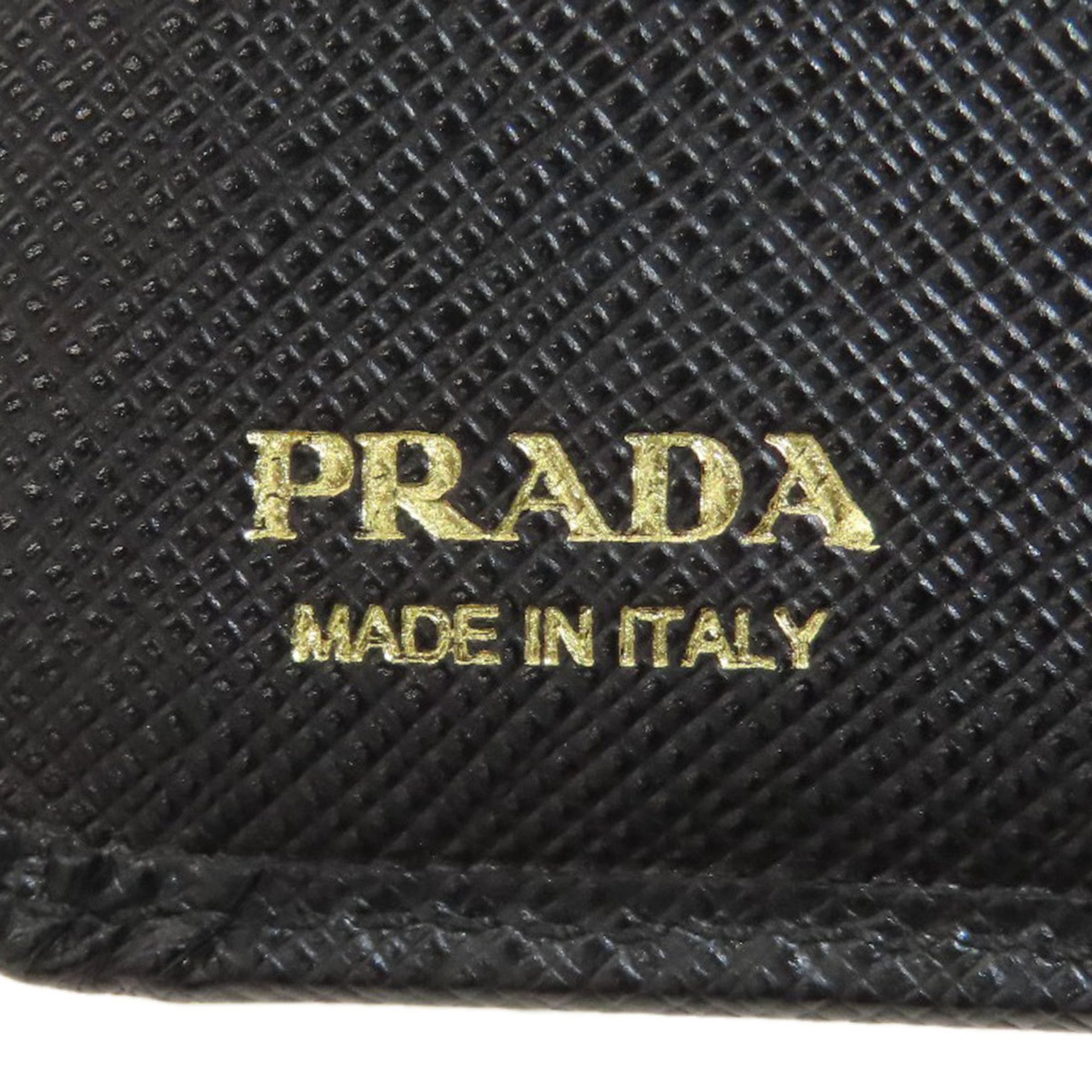 Prada Black Leather Wallet (Bi-Fold) (Pre-Owned)