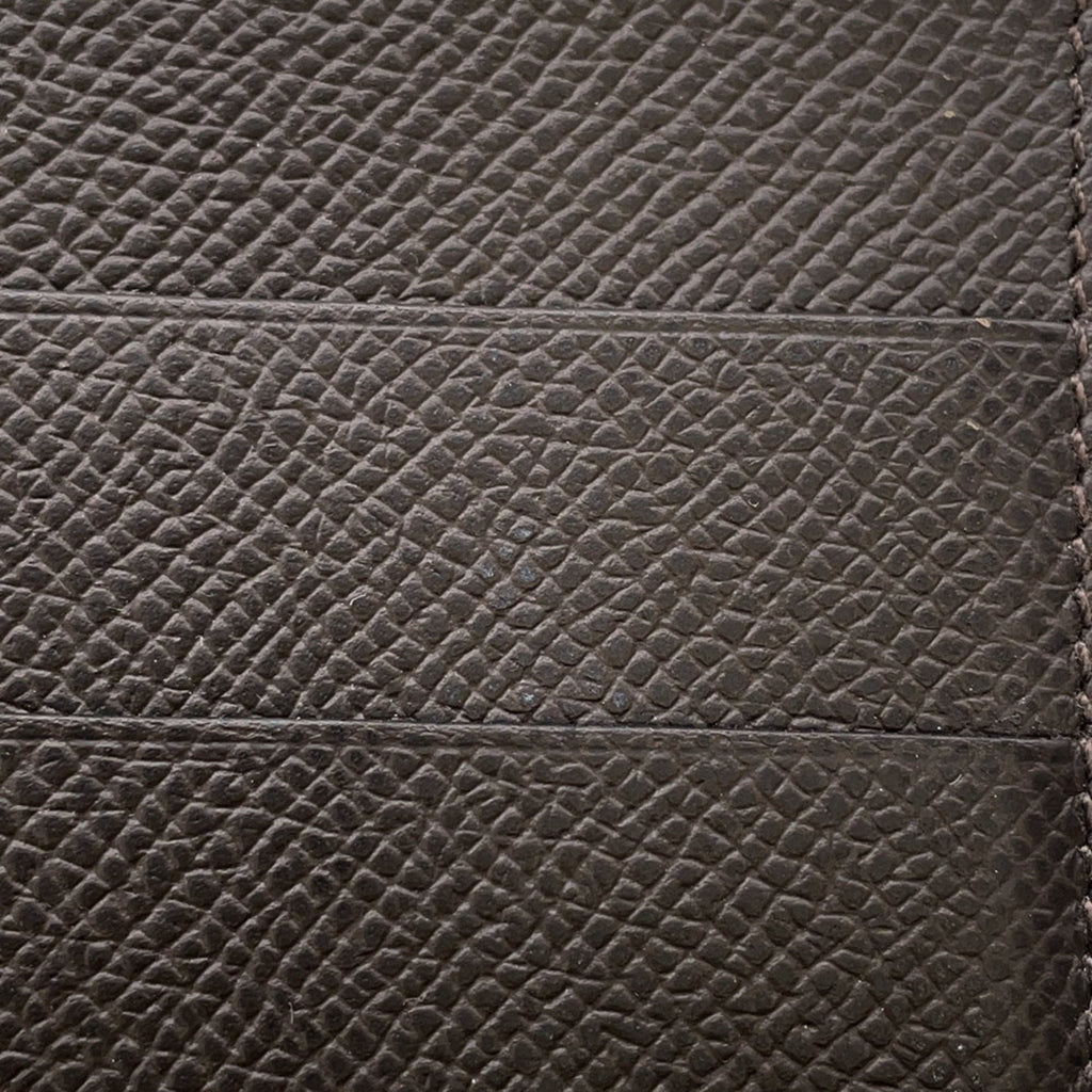 Hermes Ebene Epsom Leather Long Wallet (Bi-Fold) (Pre-Owned)