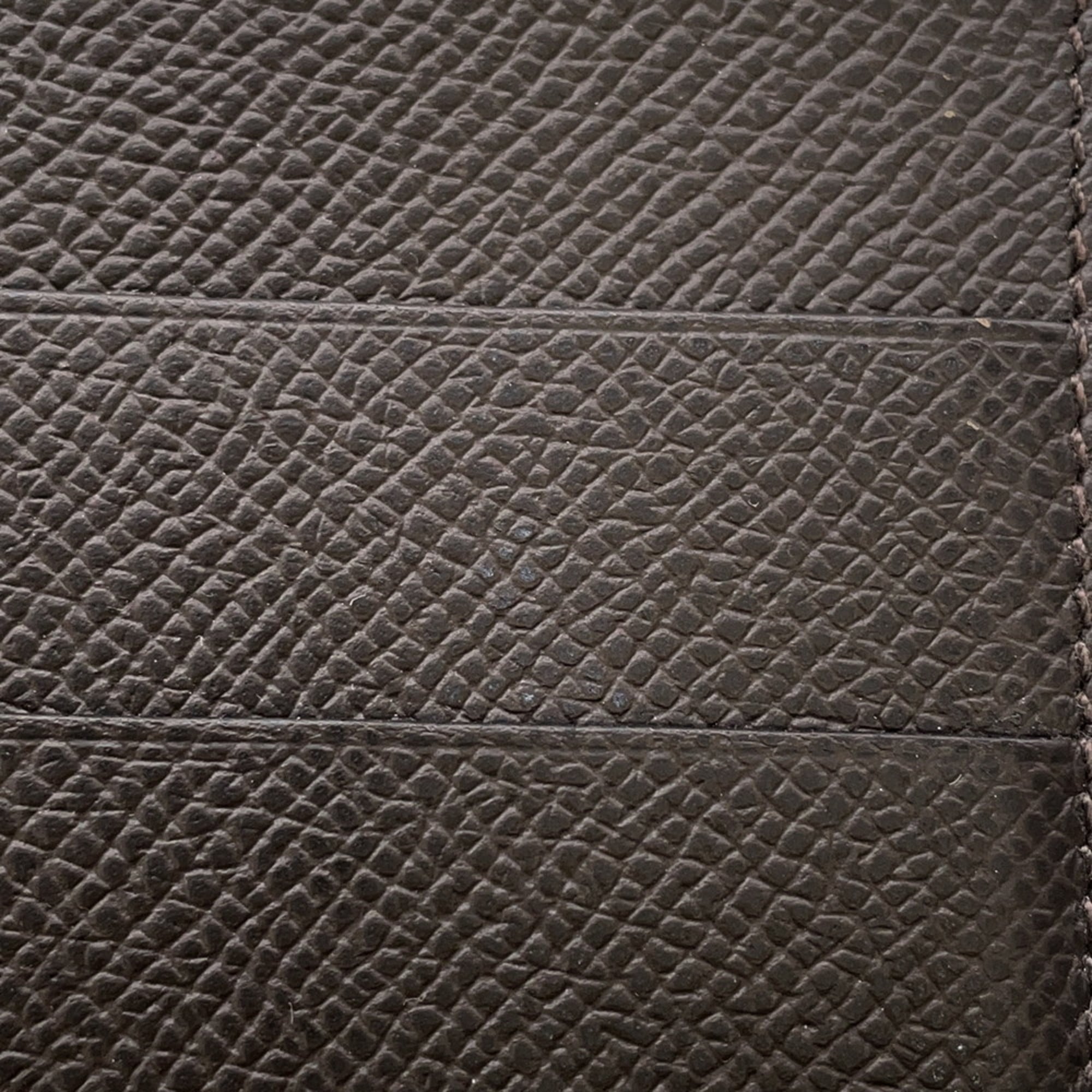 Hermes Ebene Epsom Leather Long Wallet (Bi-Fold) (Pre-Owned)