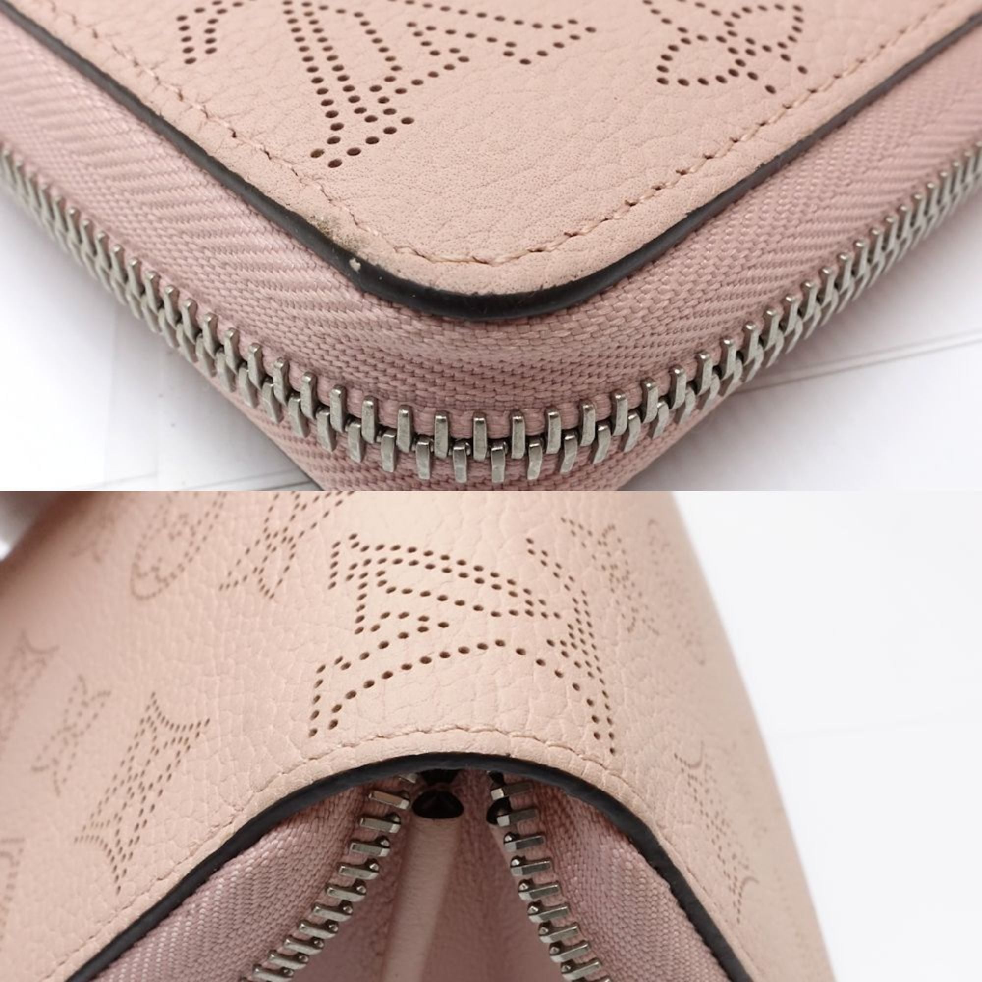 Louis Vuitton Monogram Magnolia Mahina Leather Long Wallet (Bi-Fold) (Pre-Owned)