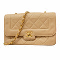 Chanel Beige Leather Shoulder Bag (Pre-Owned)