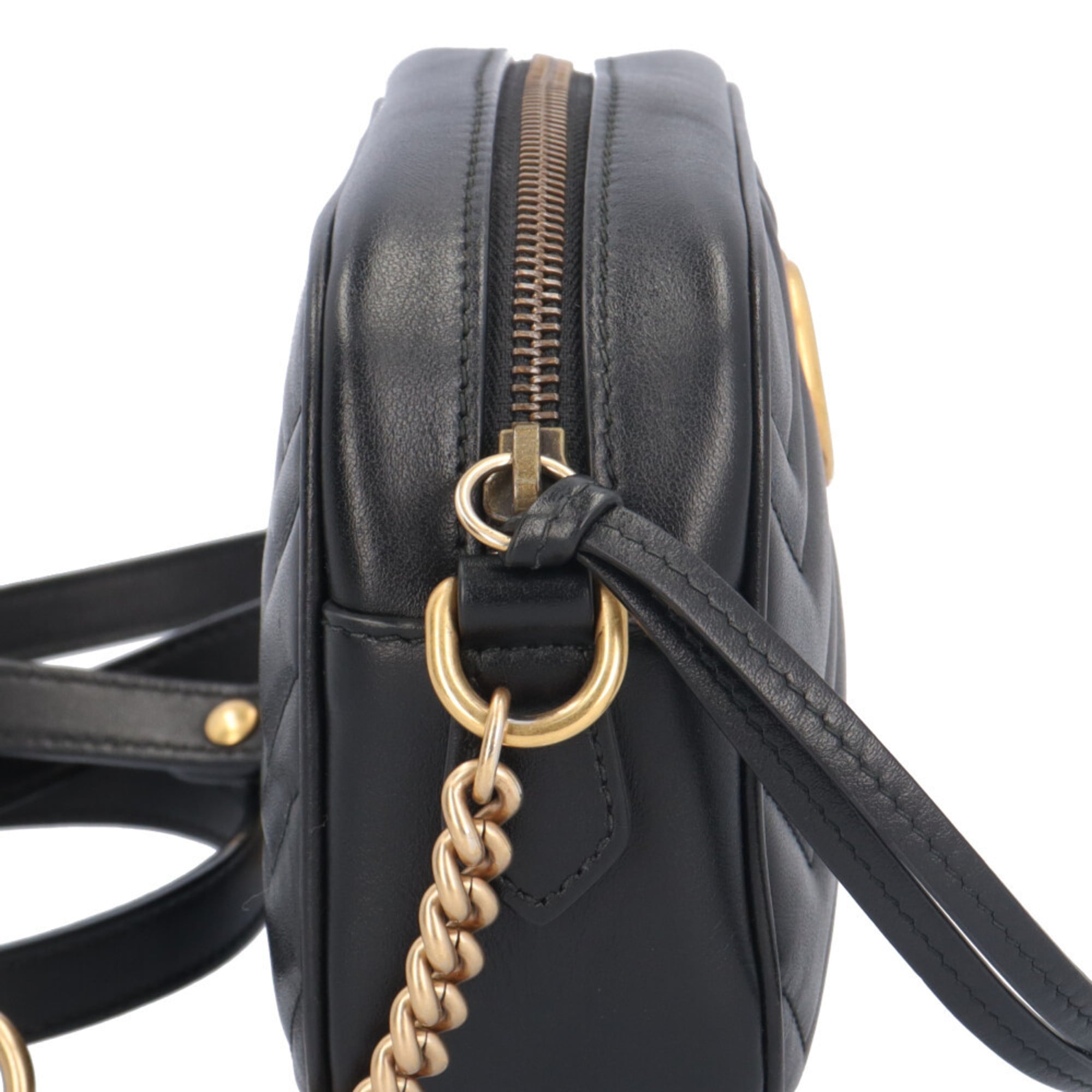 Gucci Black Leather Shoulder Bag (Pre-Owned)