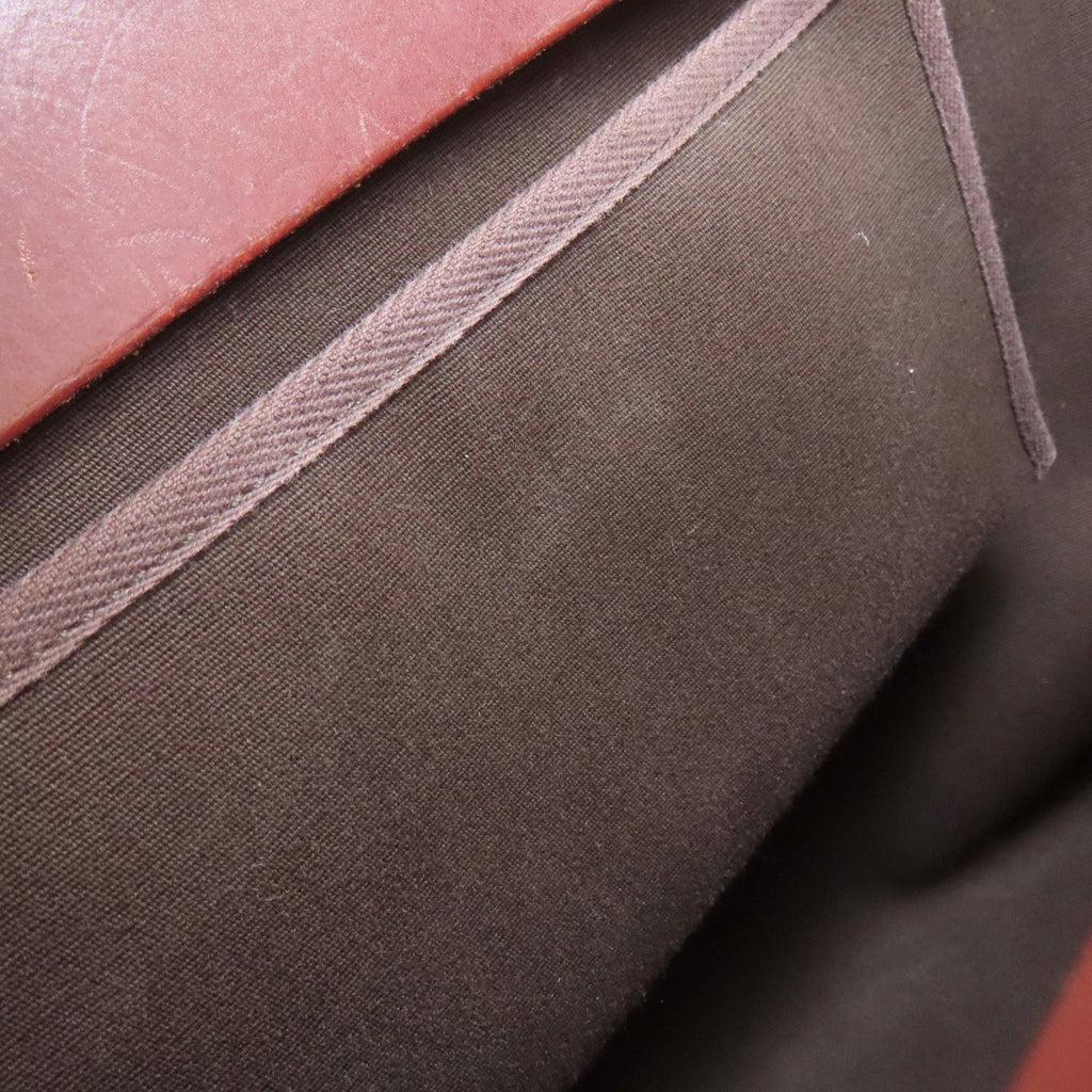 Hermes Brown Toile Officier Tote Bag (Pre-Owned)