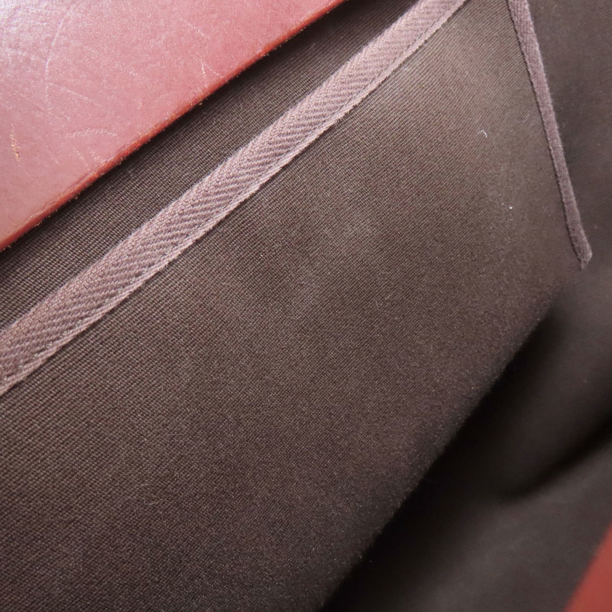 Hermes Brown Toile Officier Tote Bag (Pre-Owned)