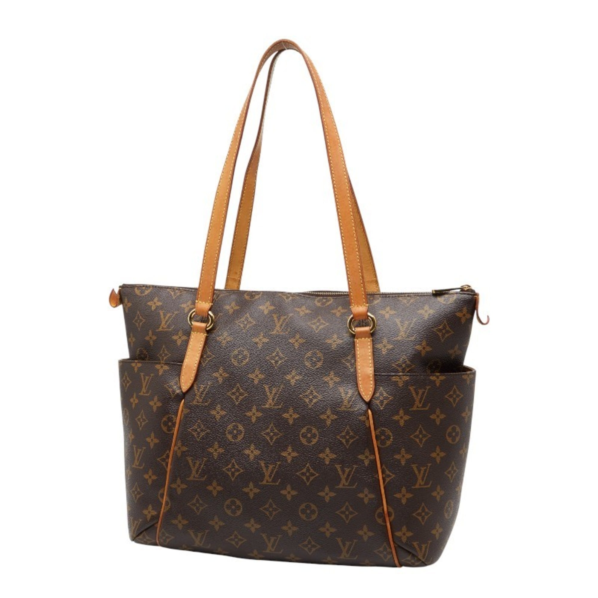 Louis Vuitton Brown Pvc Leather Shoulder Bag Tote Bag (Pre-Owned)