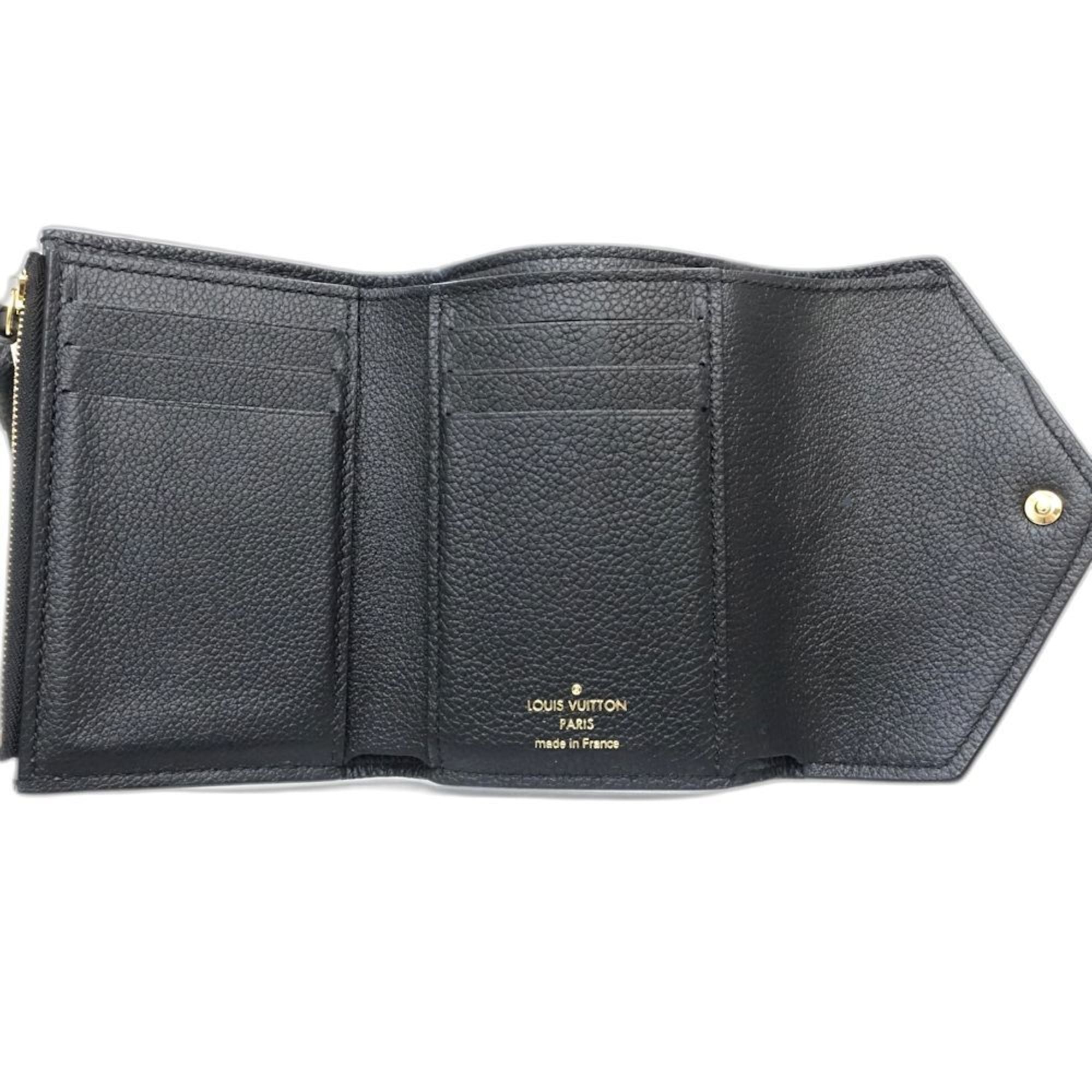 Louis Vuitton Monogram Bicolor Monogram Noir Monogram Empreinte Wallet (Tri-Fold) (Pre-Owned)
