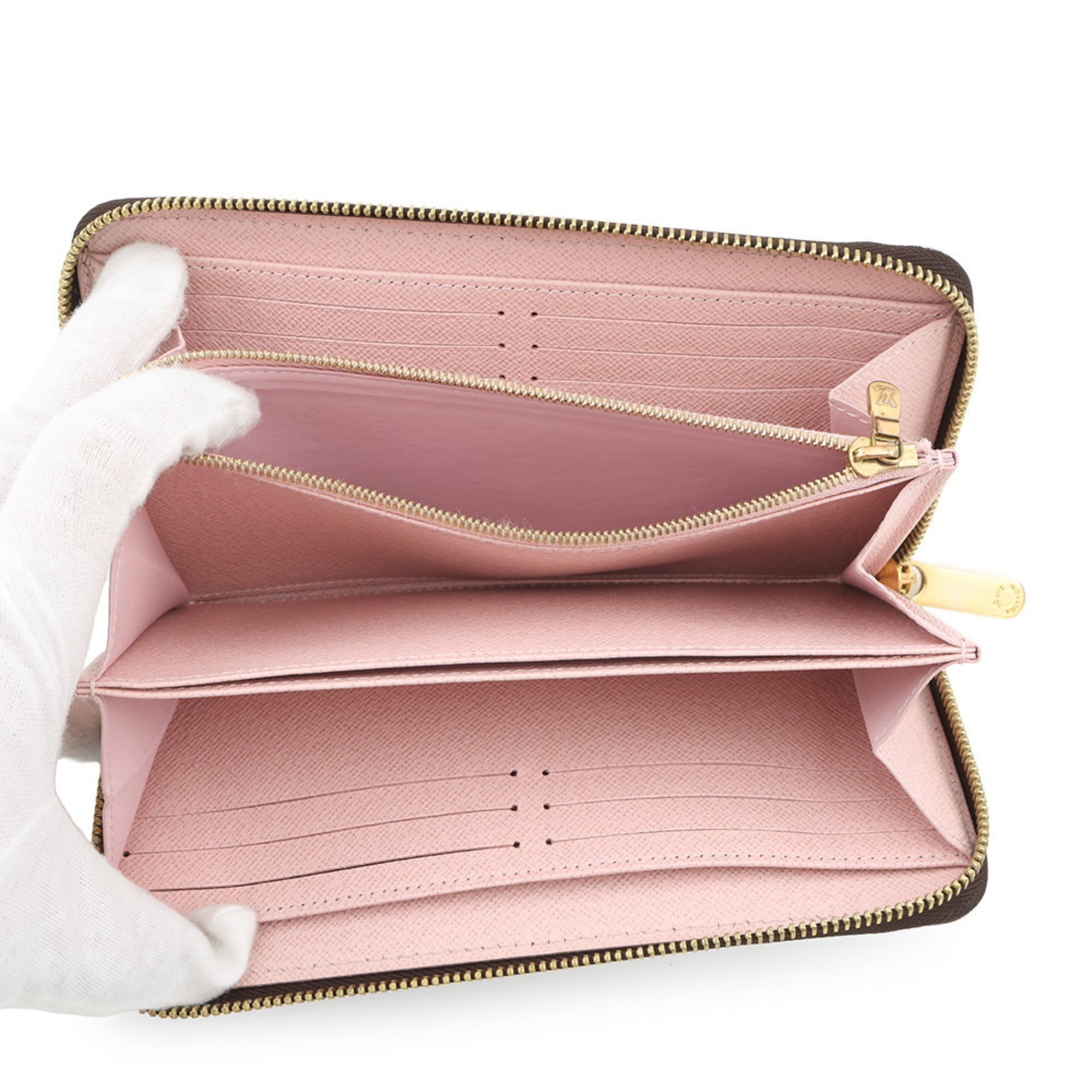 Louis Vuitton Monogram Rose Ballerine Monogram Long Wallet (Bi-Fold) (Pre-Owned)
