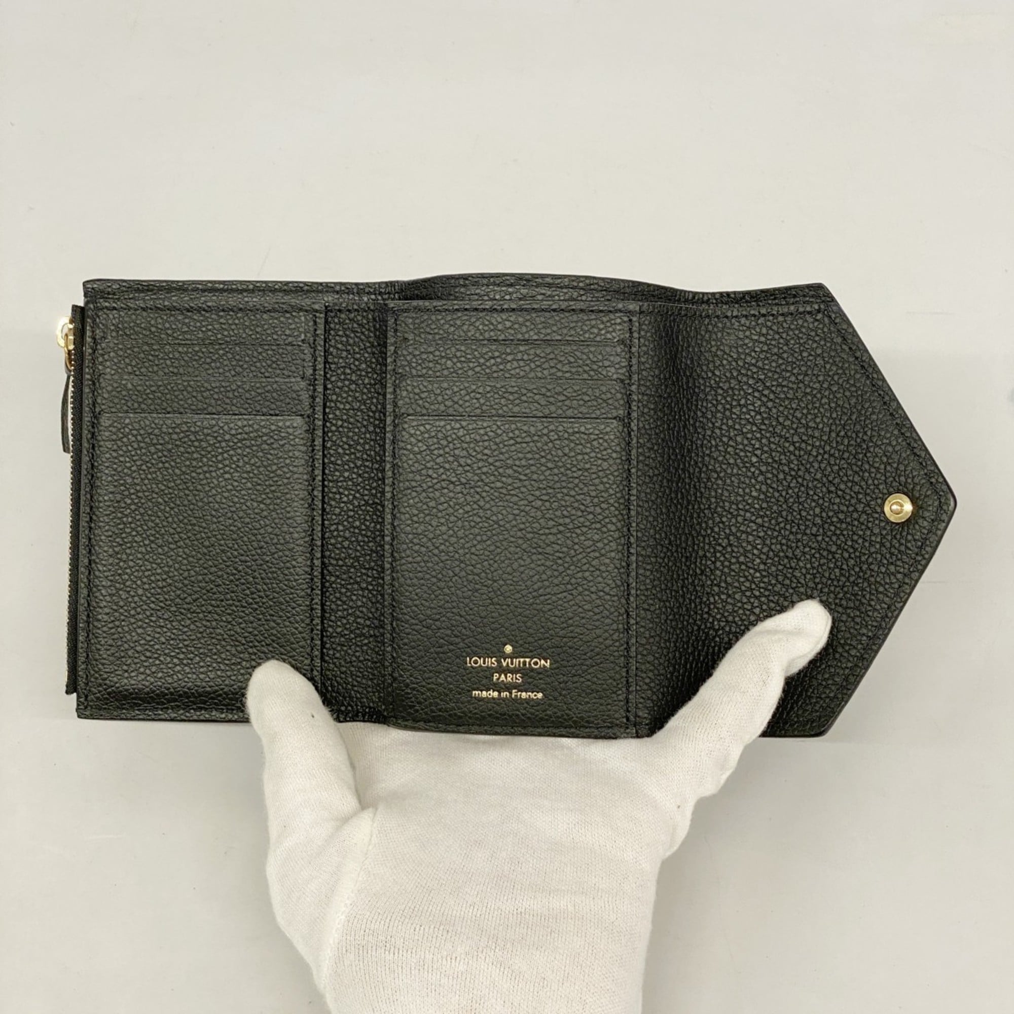 Louis Vuitton Noir Wallet (Tri-Fold) (Pre-Owned)