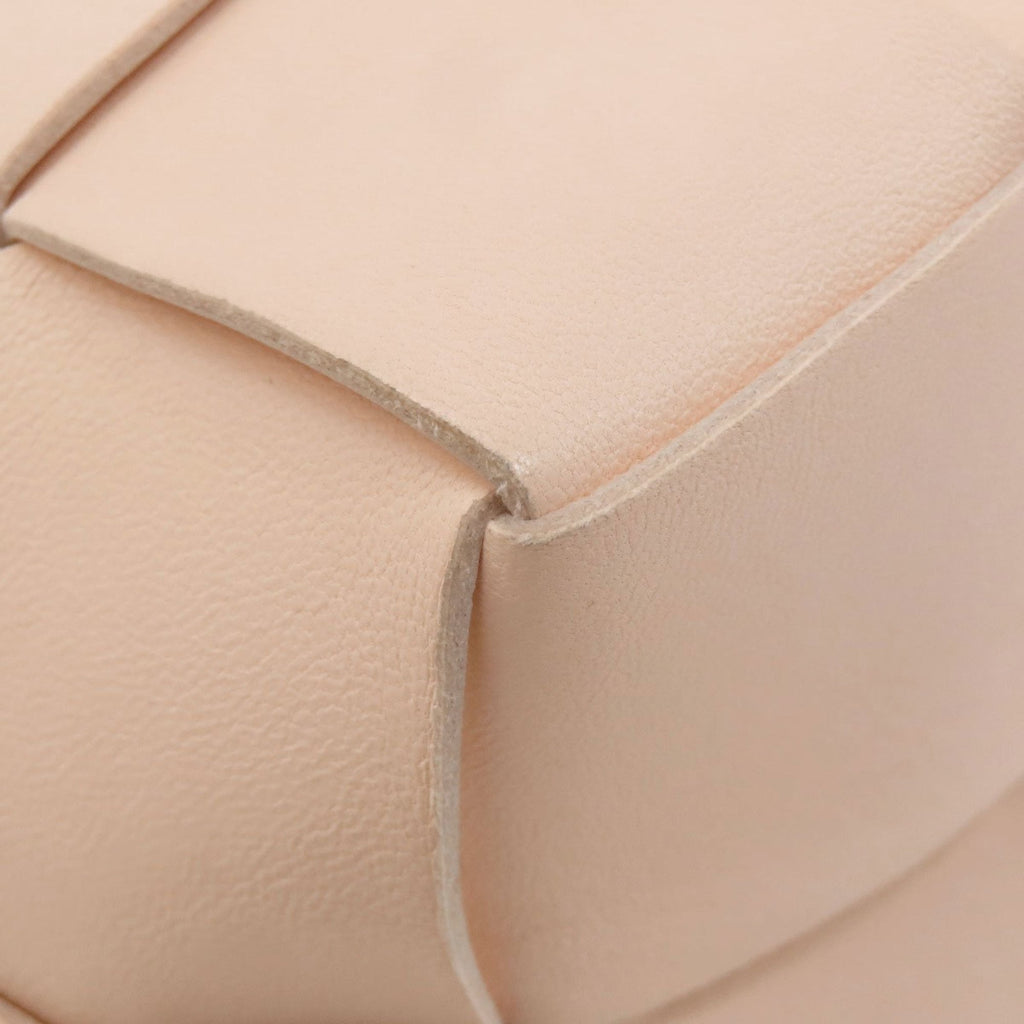 Bottega Veneta Pink Beige Leather Shoulder Bag (Pre-Owned)
