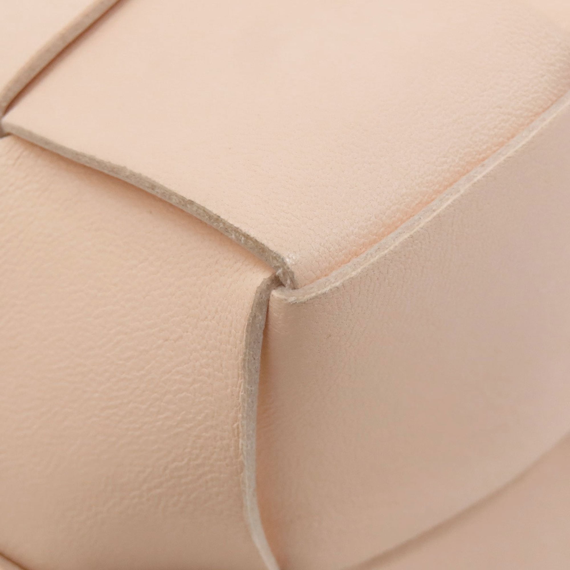 Bottega Veneta Pink Beige Leather Shoulder Bag (Pre-Owned)