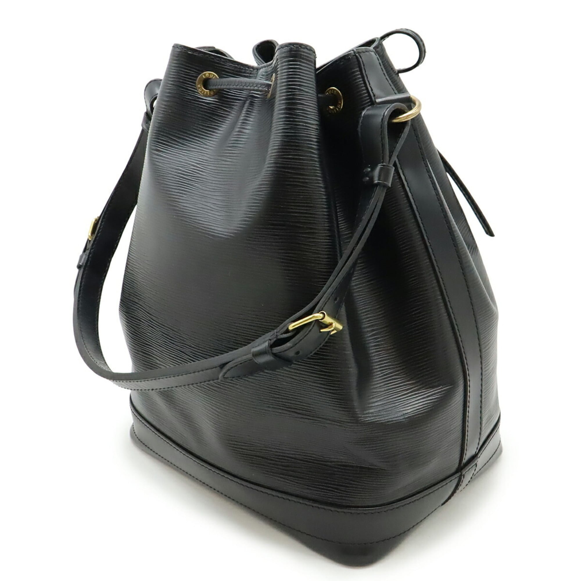 Louis Vuitton Black Noir Epi Leather Shoulder Bag (Pre-Owned)