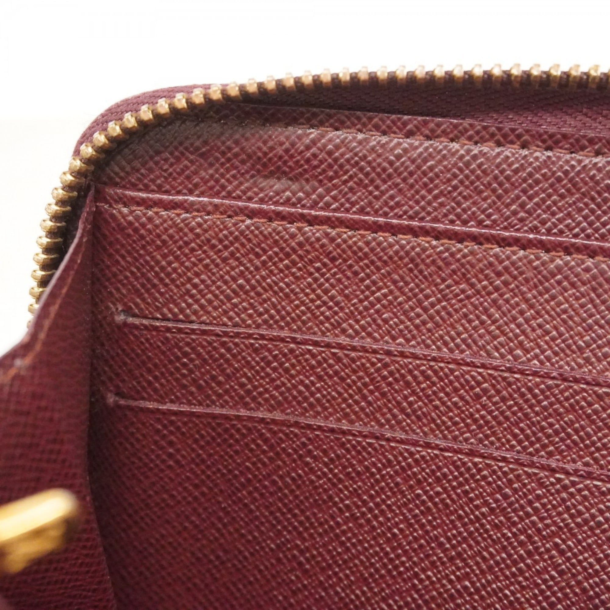 Louis Vuitton Ebene Rouge Long Wallet (Bi-Fold) (Pre-Owned)
