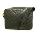 Chanel Black Grained Calfskin Shoulder Bag (Pre-Owned)