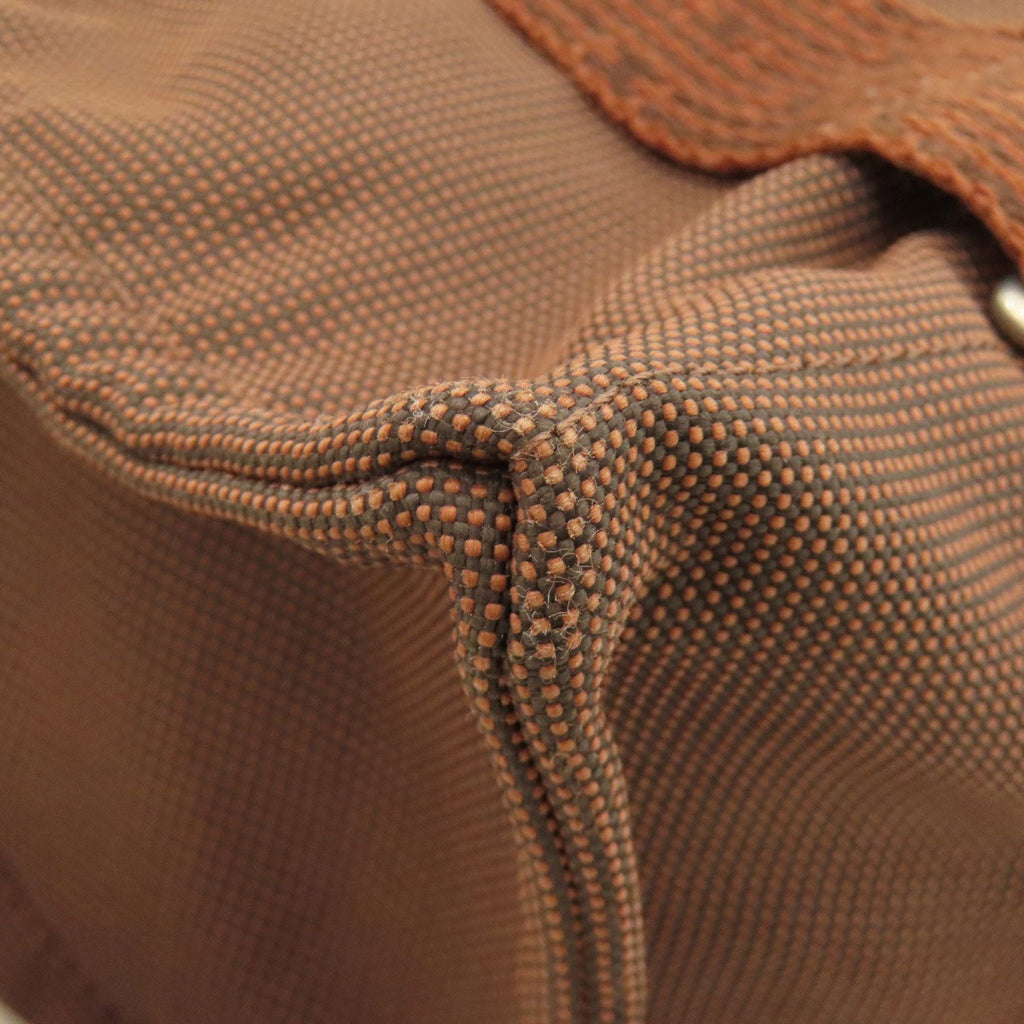 Hermes Brown Canvas Backpack (Pre-Owned)