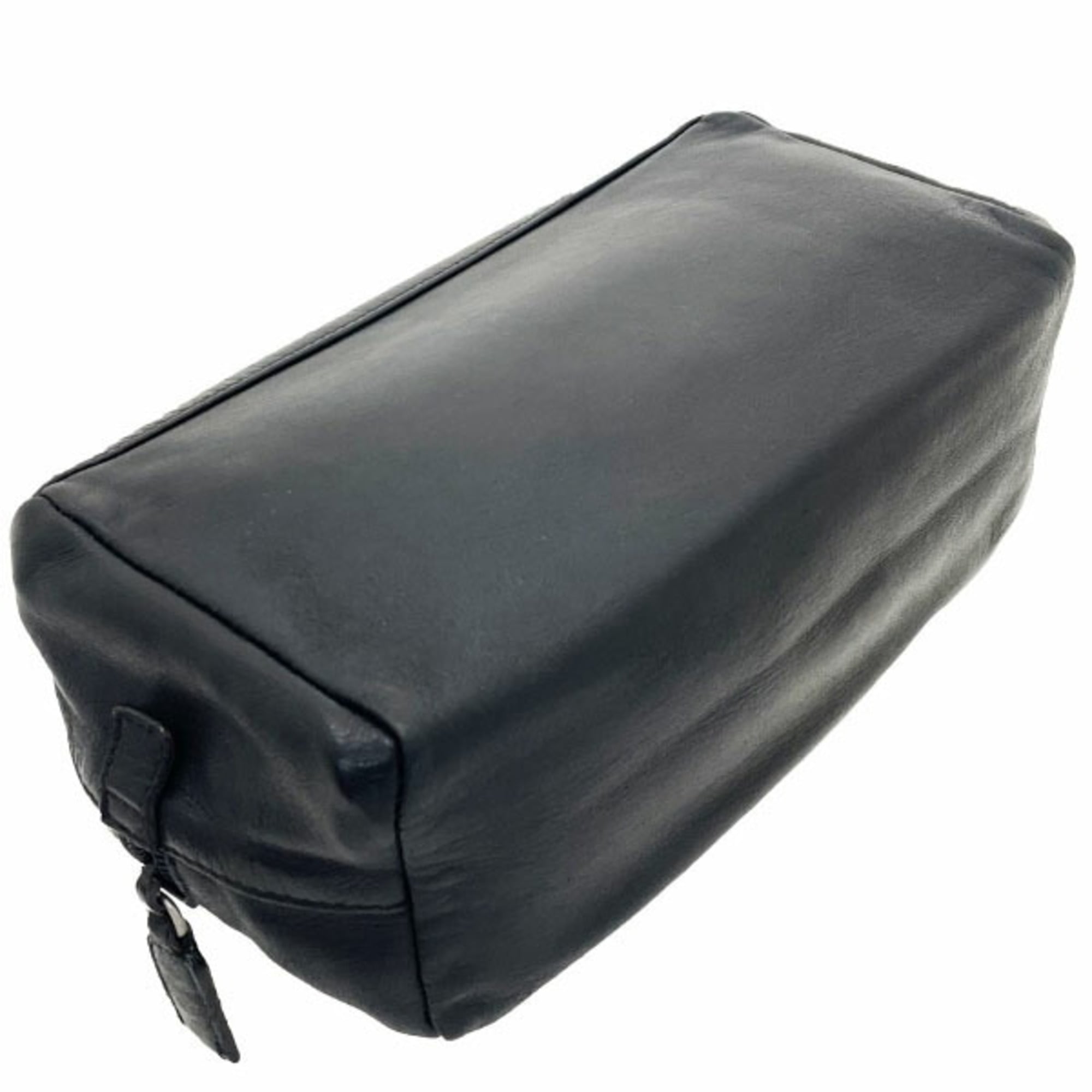 Prada Black Nero Leather Pouch (Pre-Owned)