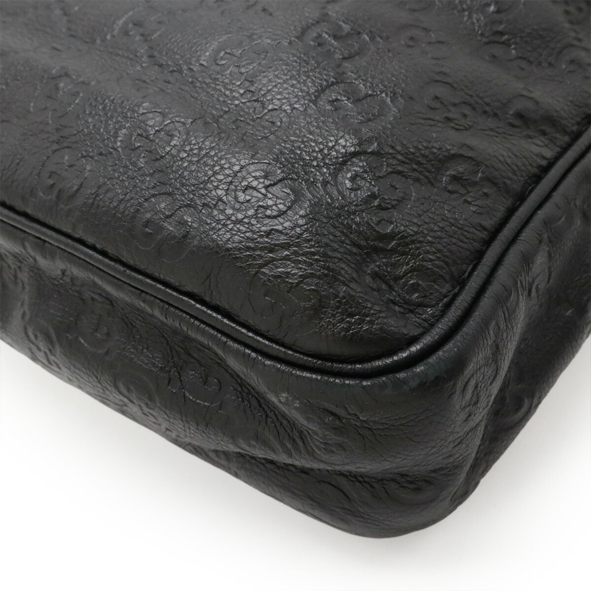 Gucci Black Leather Shoulder Bag (Pre-Owned)