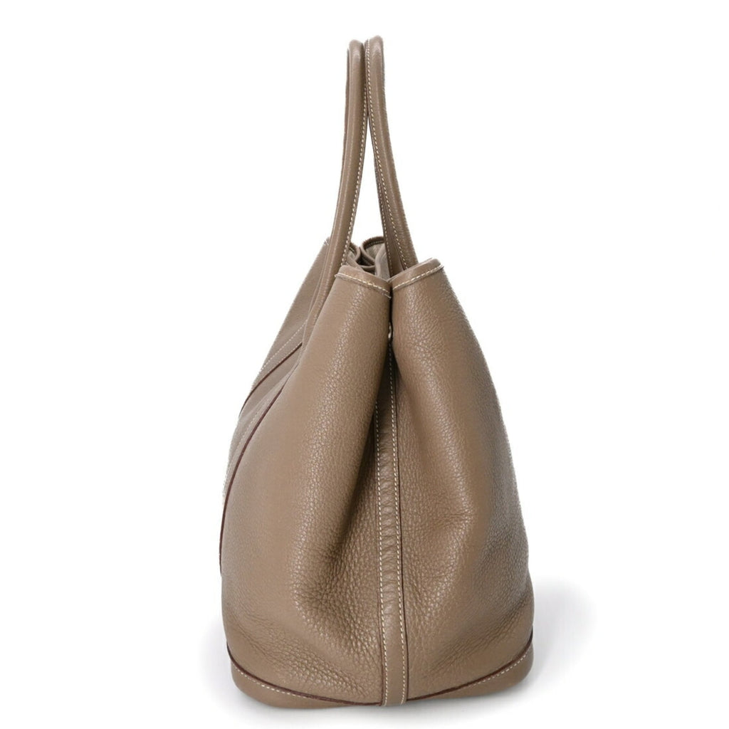 Hermes Etoupe Gray Grayish Negonda Leather Handbag (Pre-Owned)