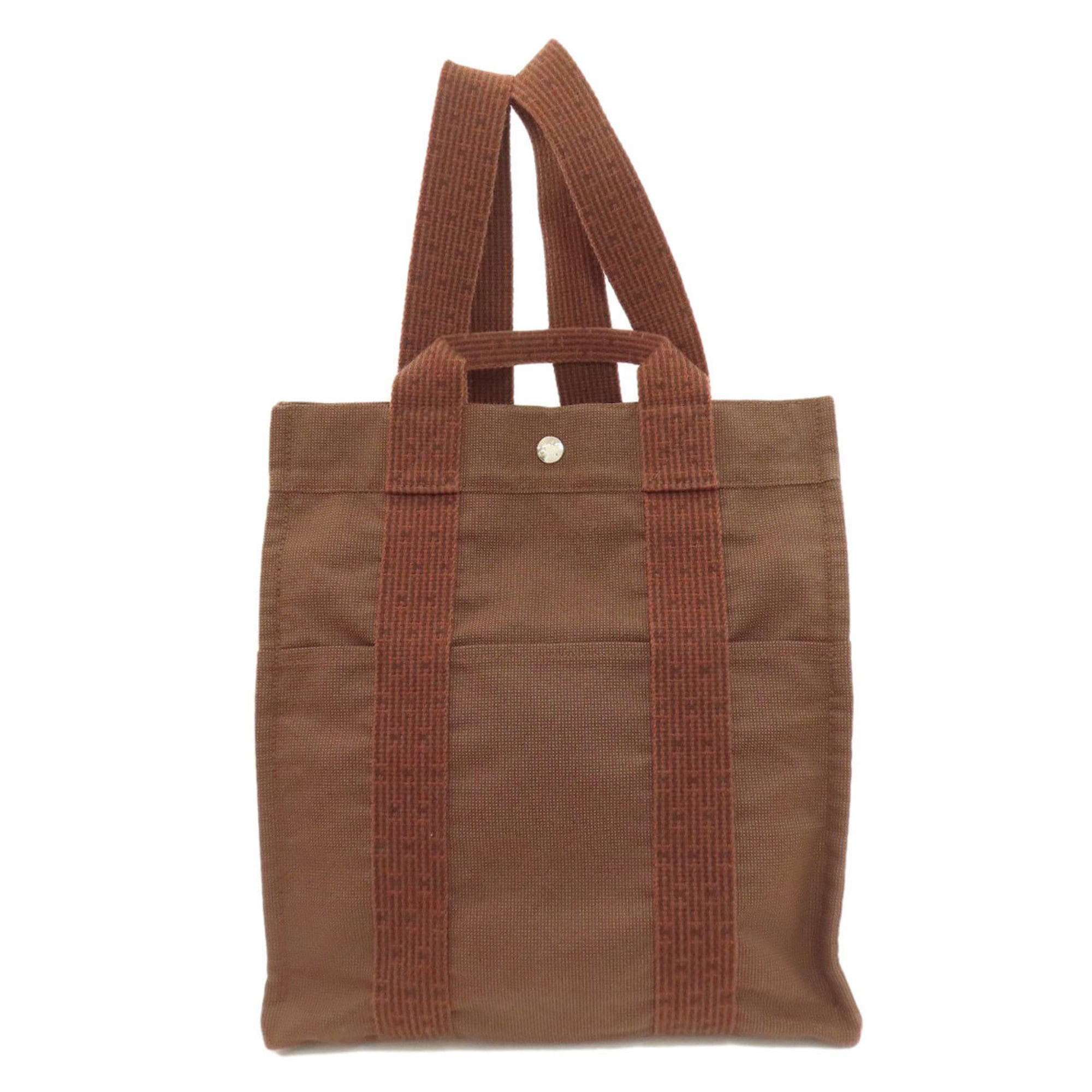 Hermes Brown Canvas Backpack (Pre-Owned)