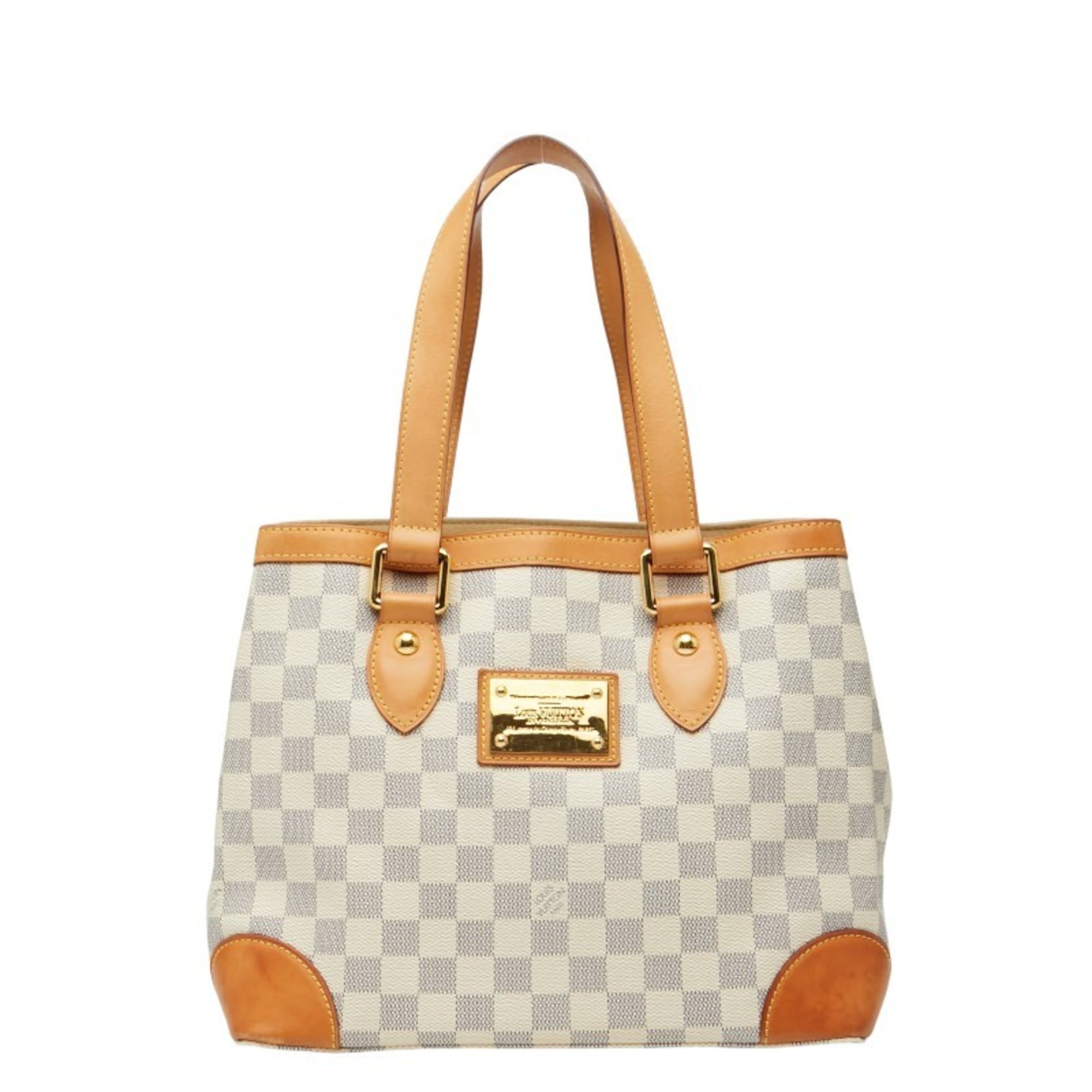 Louis Vuitton White Pvc Leather Handbag (Pre-Owned)