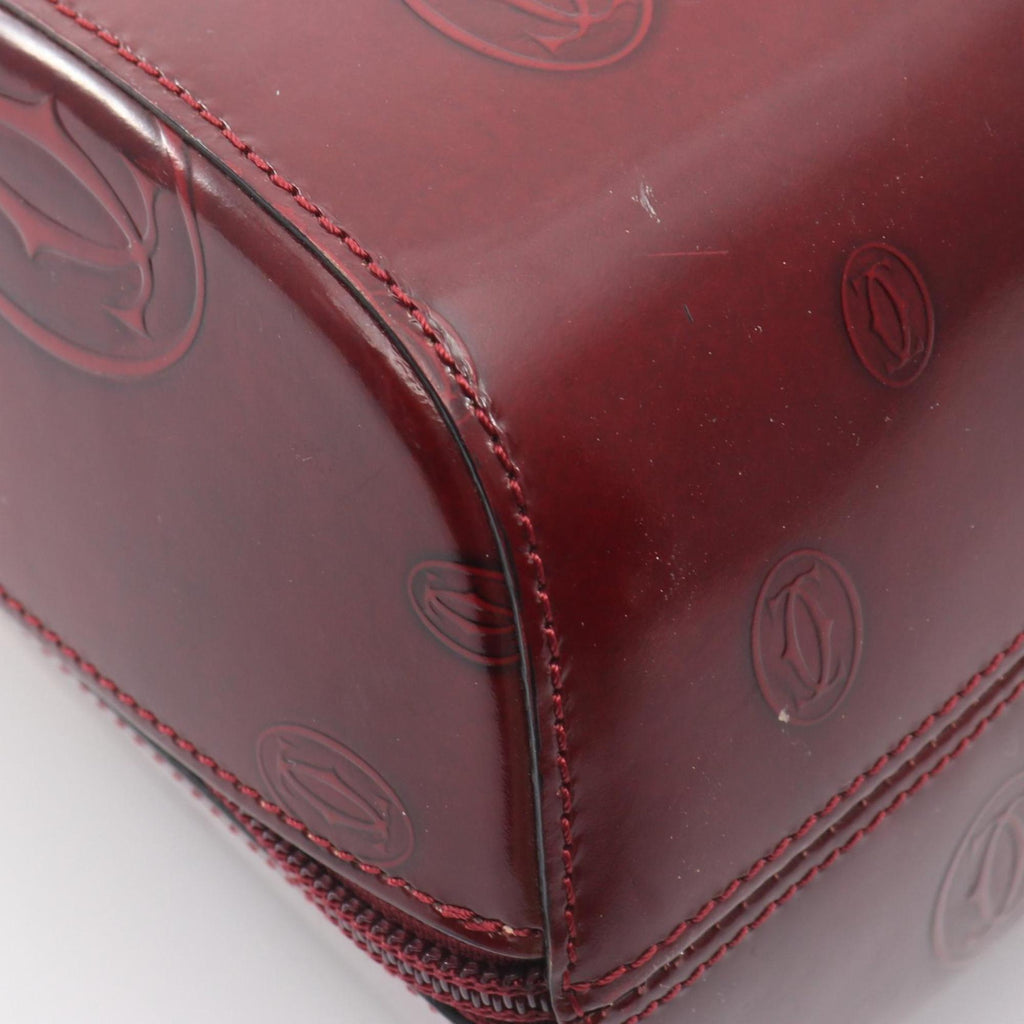 Cartier Bordeaux Leather Backpack (Pre-Owned)