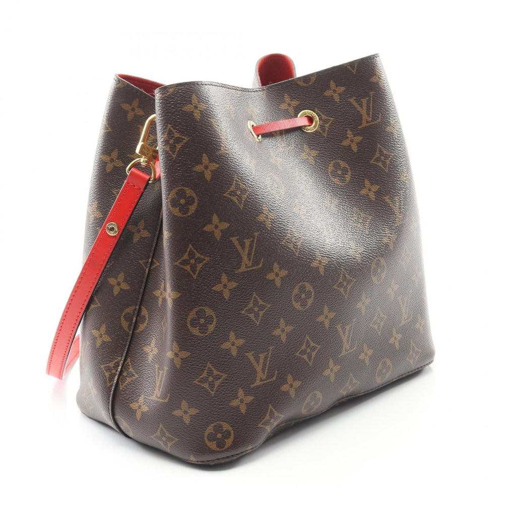 Louis Vuitton Brown Coquelicots Red Color Coated Canvas Monogram Pvc Leather Shoulder Bag (Pre-Owned)
