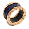 Bvlgari B.Zero1 Blue Yellow Gold Yellow Gold (18K) Band Ring (Pre-Owned)