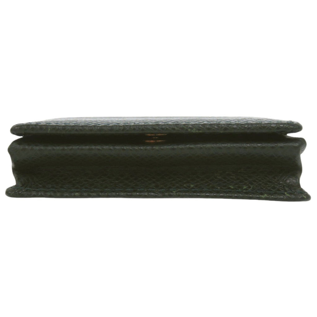 Louis Vuitton Green Taiga Leather Leather Coin Purse/Coin Case (Pre-Owned)