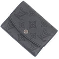 Louis Vuitton Black Mahina Leather Wallet (Tri-Fold) (Pre-Owned)