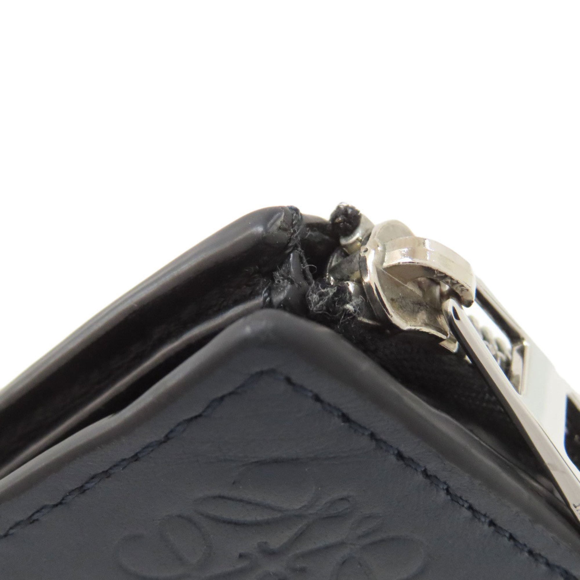 Loewe Black Navy Leather Wallet (Bi-Fold) (Pre-Owned)