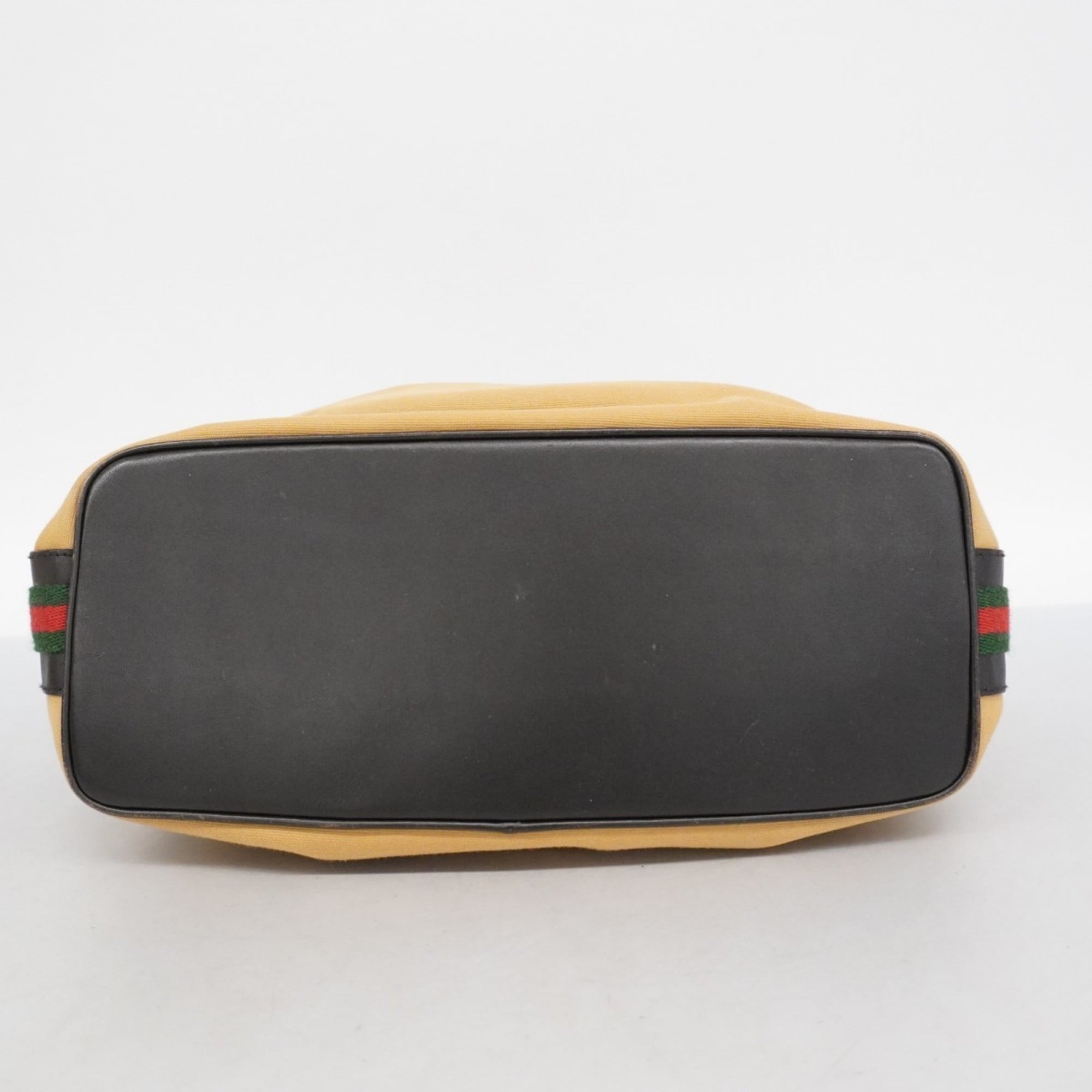 Gucci Beige Canvas Shoulder Bag (Pre-Owned)