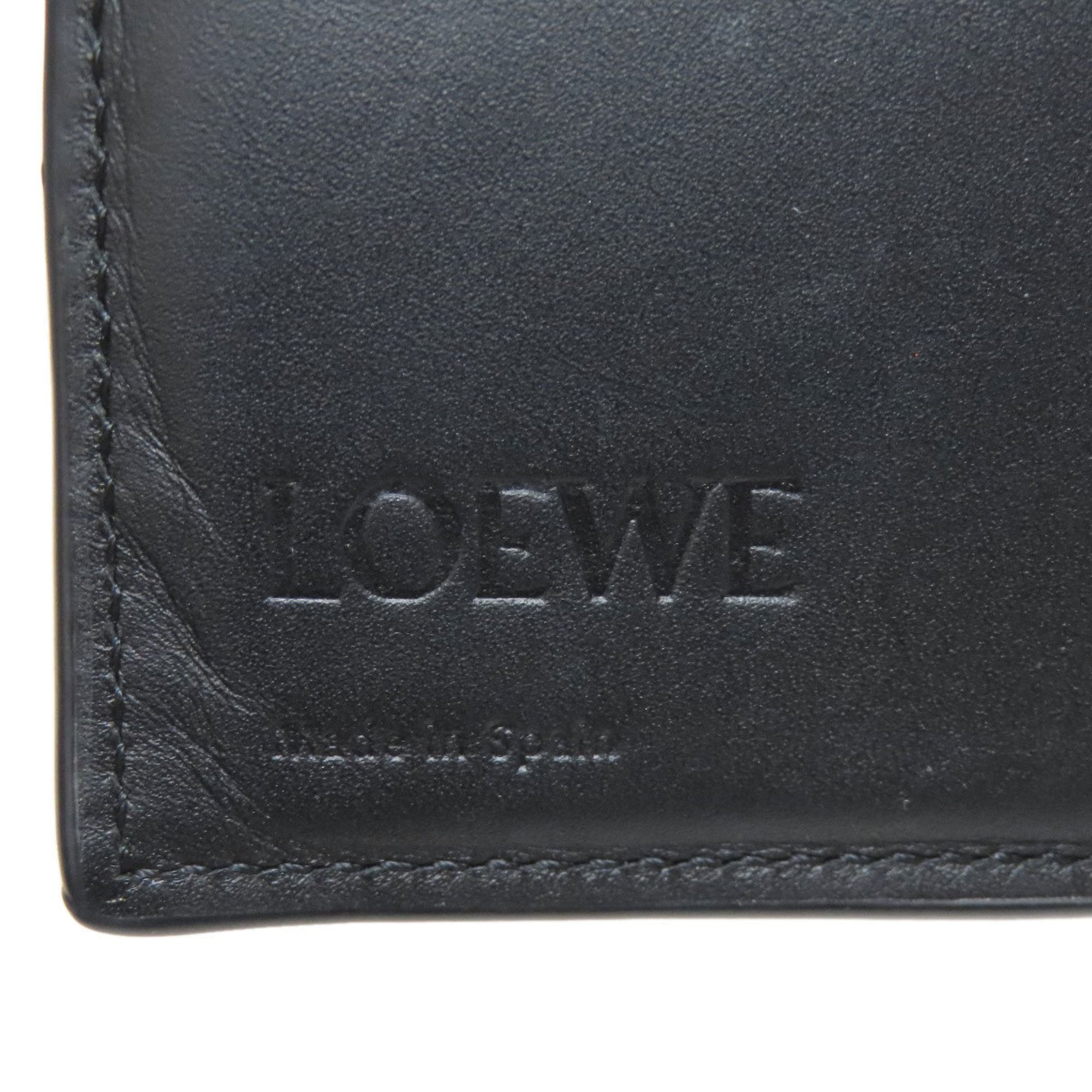 Loewe Black Navy Leather Wallet (Bi-Fold) (Pre-Owned)
