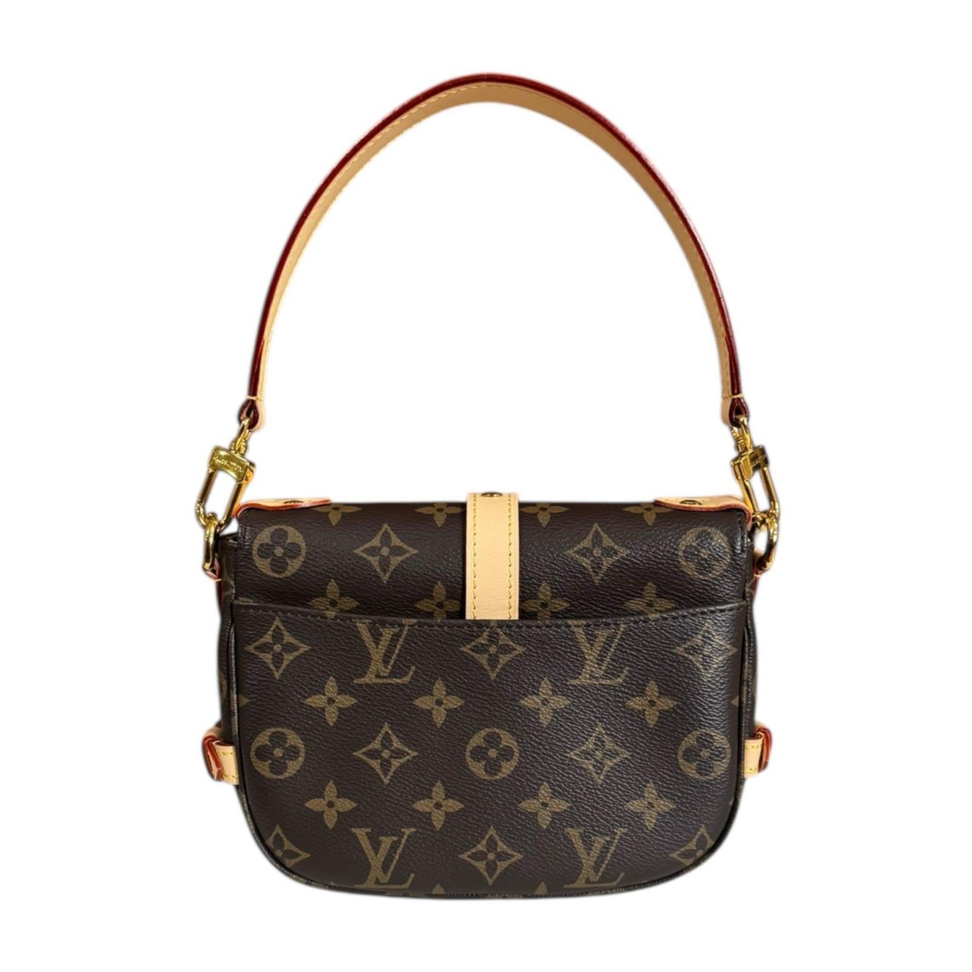 Louis Vuitton Brown Monogram Canvas Shoulder Bag (Pre-Owned)