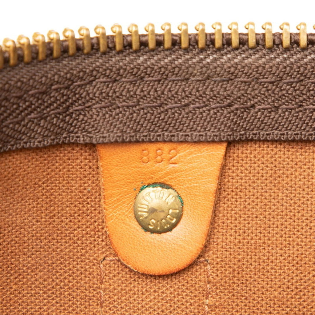 Louis Vuitton Brown Pvc Leather Boston Bag (Pre-Owned)