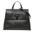 Gucci Black Leather Handbag Shoulder Bag (Pre-Owned)