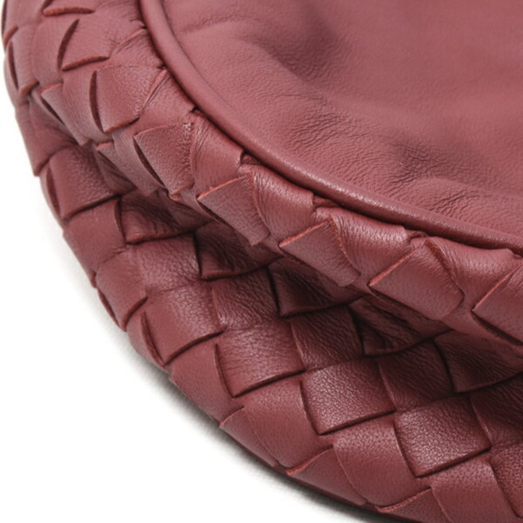 Bottega Veneta Intrecciato Red Color Intrecciato Pochette Shoulder Bag (Pre-Owned)