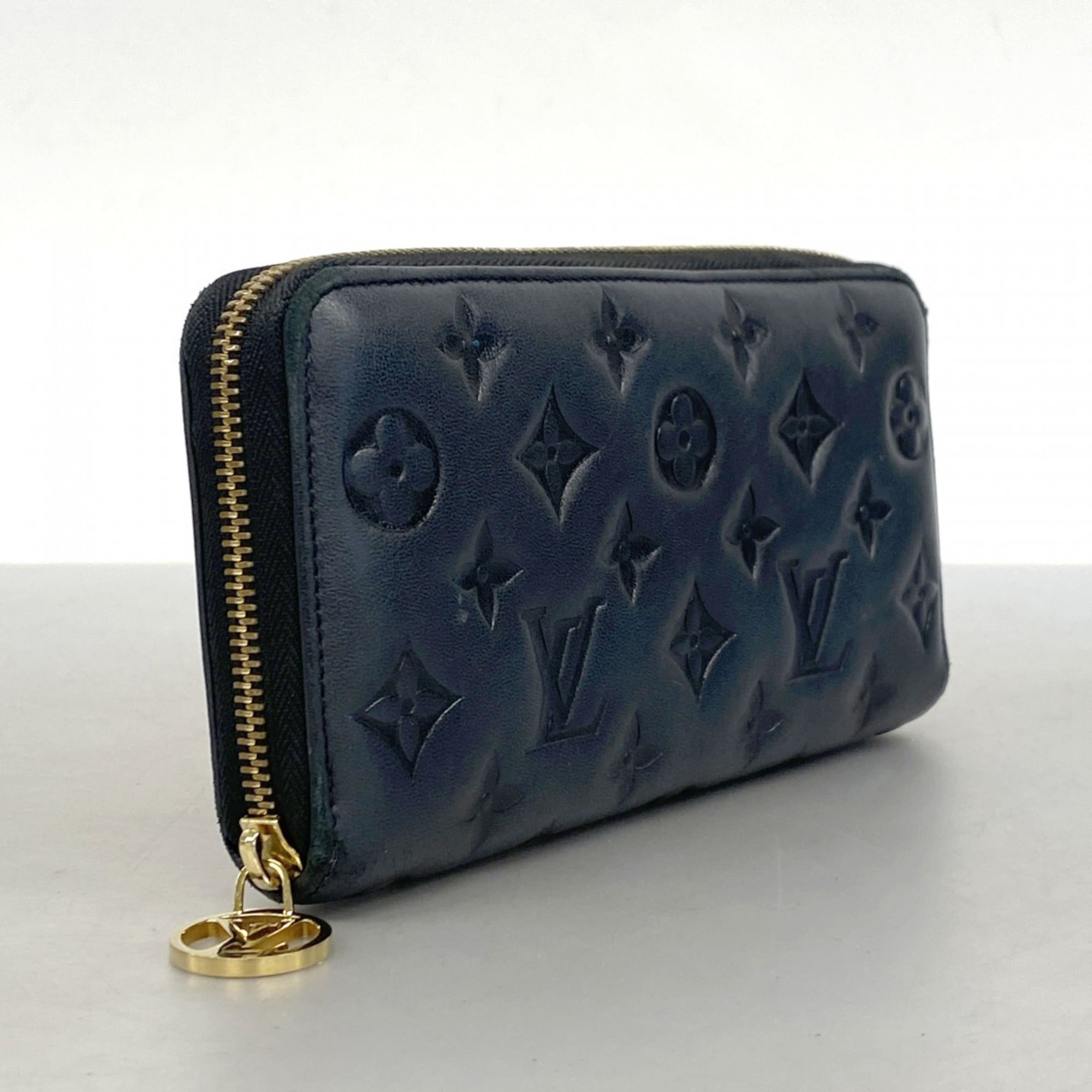 Louis Vuitton Noir Long Wallet (Bi-Fold) (Pre-Owned)