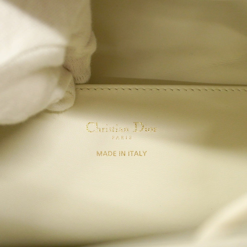 Christian Dior White Leather Backpack (Pre-Owned)