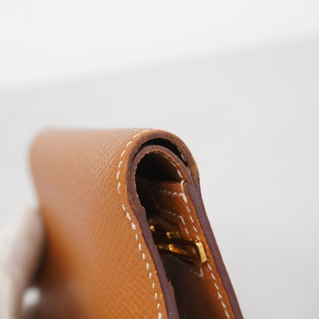 Hermes Gold Epsom Leather Wallet (Bi-Fold) (Pre-Owned)