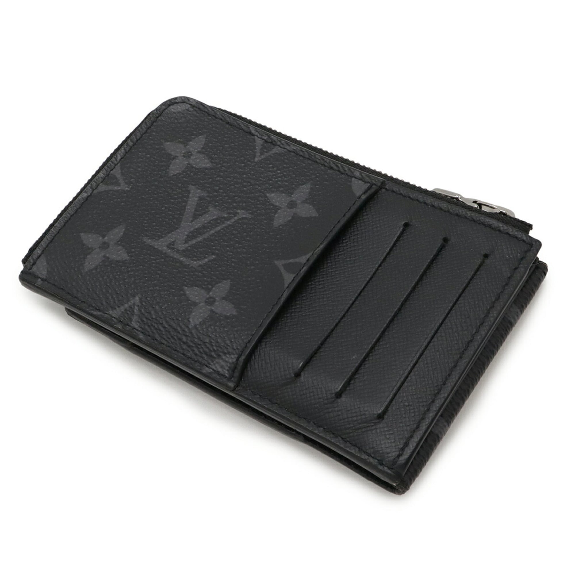 Louis Vuitton Black Gray Monogram Eclipse Wallet (Bi-Fold) (Pre-Owned)