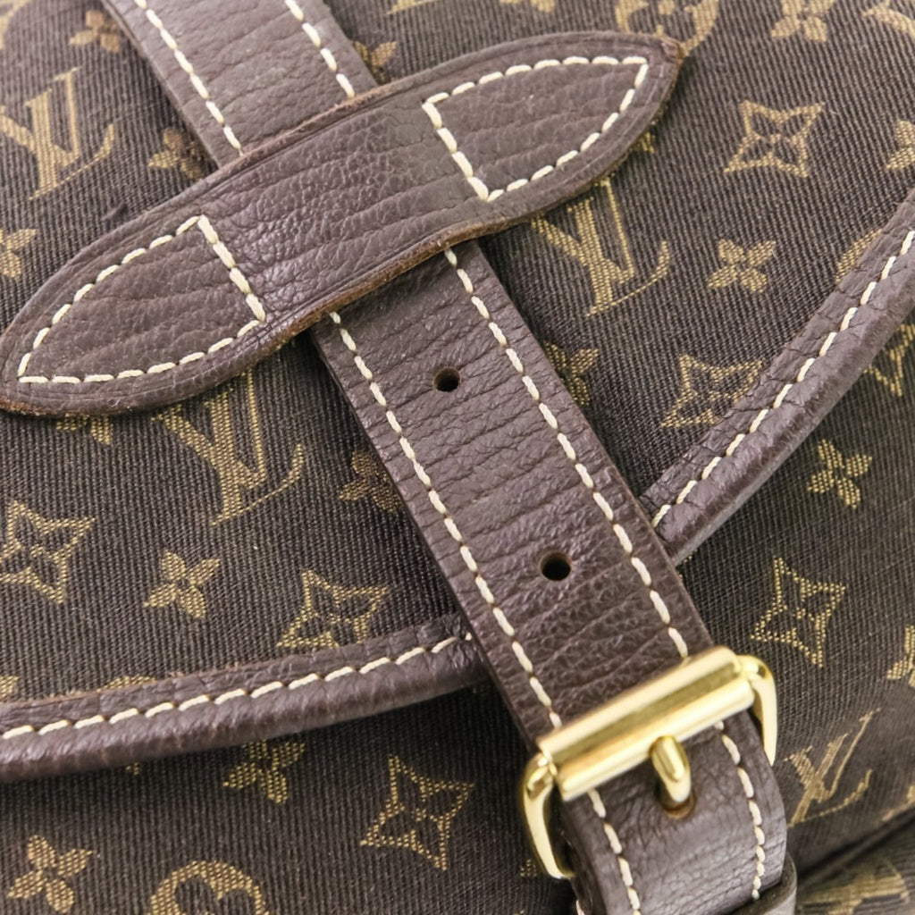 Louis Vuitton Brown Dark Brown Fusain Monogram Mini Shoulder Bag (Pre-Owned)